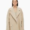 Vestiti Malloni | Cappotto Maxi Collo Revers Beige