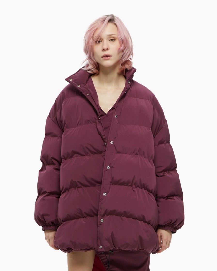 Vestiti Malloni | Bomber Oversize Viola