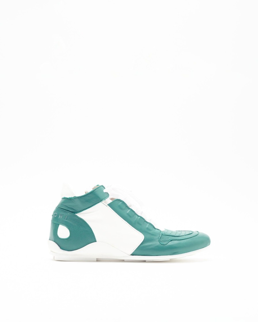 Calzature Malloni | Sneakers Alta Patch Verde