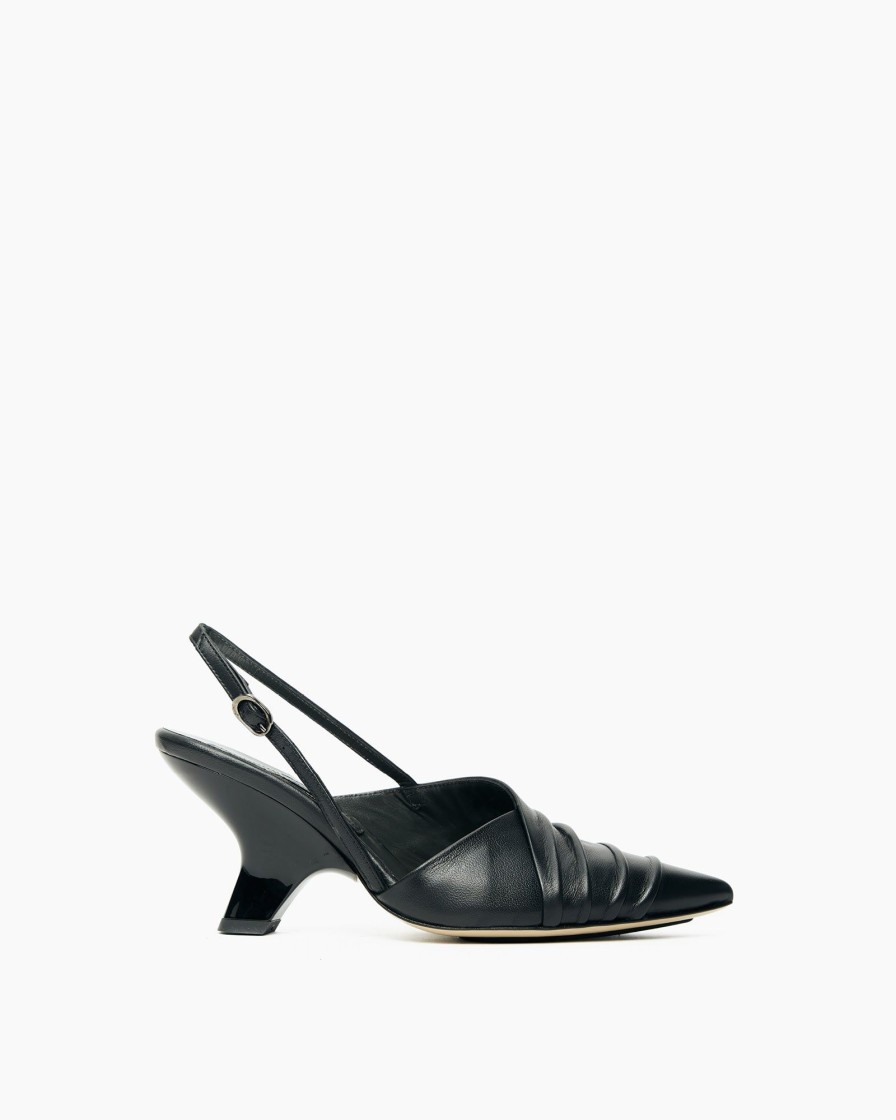 Calzature Malloni | Slingback Nero