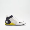 Calzature Malloni | Sneakers Alta Patch In Vitello Bianco