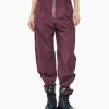 Vestiti Malloni | Pantalone Cargo Viola