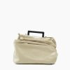 Borse E Accessori Malloni | Borsa A Mano Con Pieghe Beige