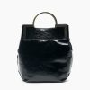 Borse E Accessori Malloni | Borsa Shopper In Pelle Nero