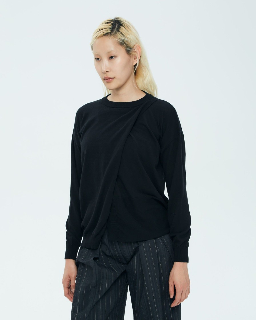 Vestiti Malloni | Maglia In Cotone Nero