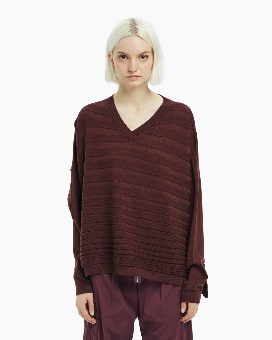 Vestiti Malloni | Maglia Oversize Rosso