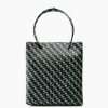 Borse E Accessori Malloni | Shopper Stampa All Over Nero