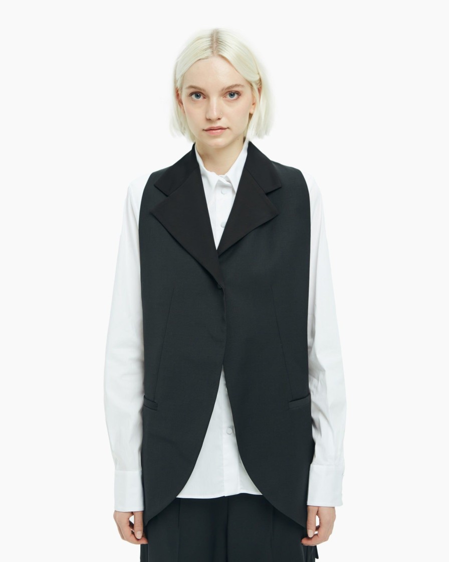 Vestiti Malloni | Gilet Sartoriale Nero