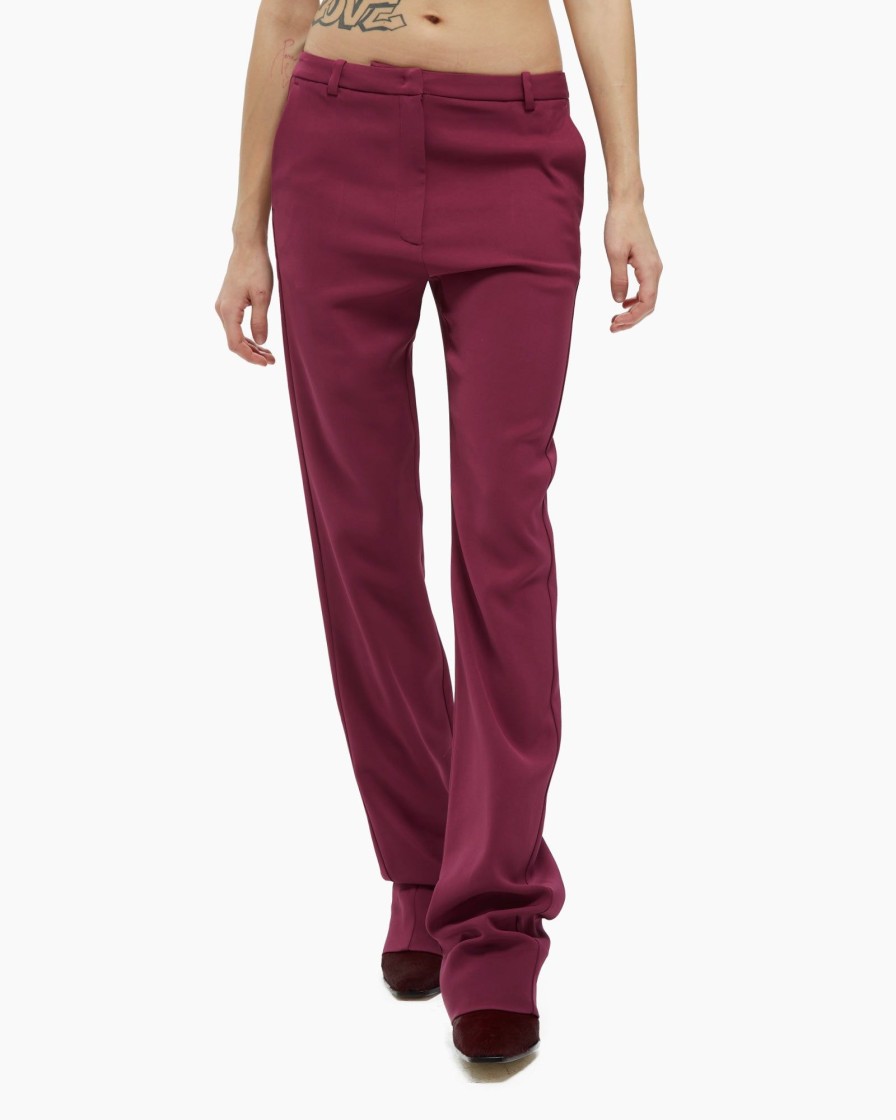 Vestiti Malloni | Pantalone Stretch Viola