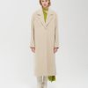 Vestiti Malloni | Capotto In Lana Beige